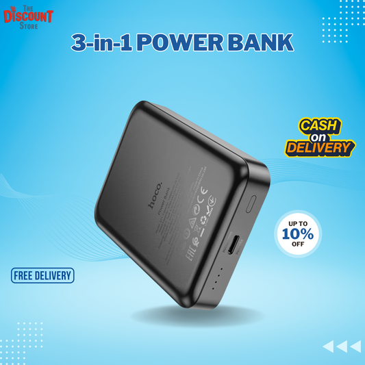 Hoco Magnetic Fast Power Bank Q11 | Wireless Charging + MagSafe Compatible