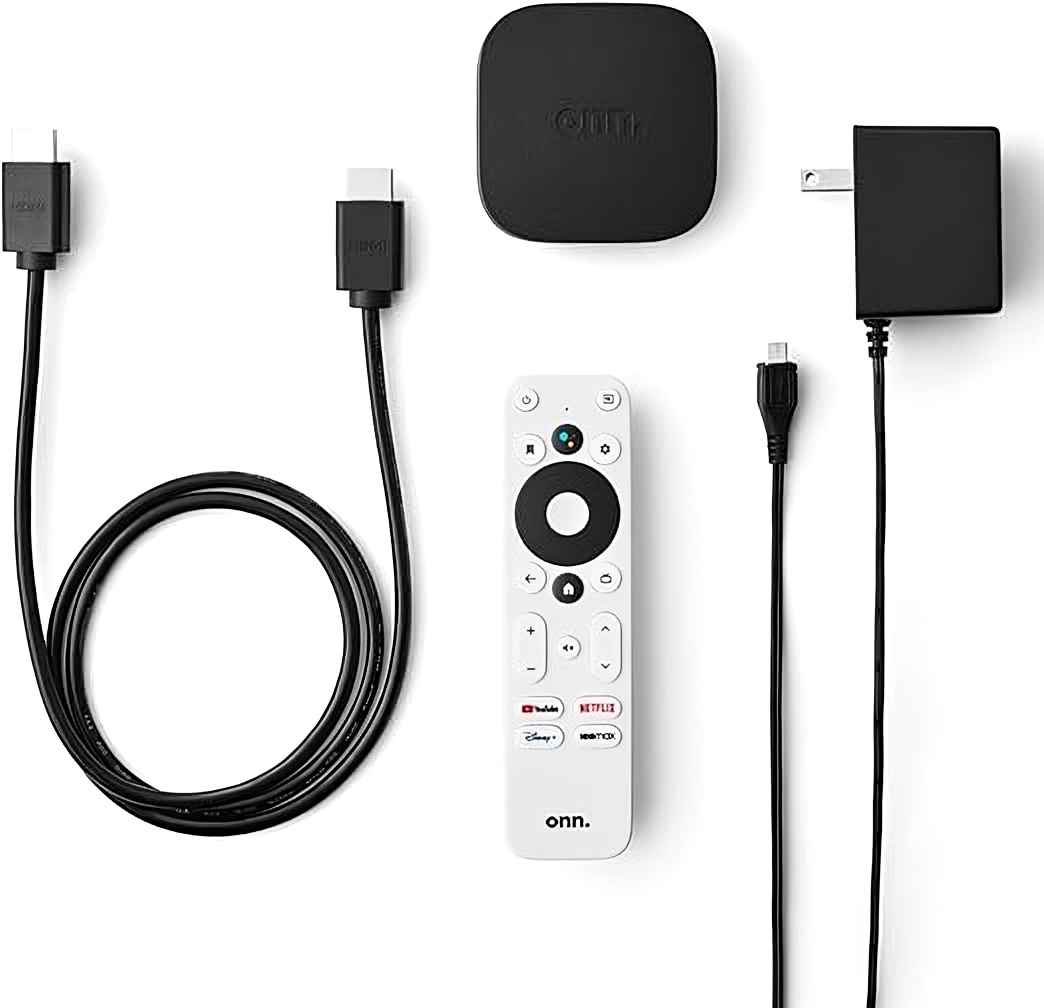 ONN Streaming Device with Google TV – Full HD, Voice Remote